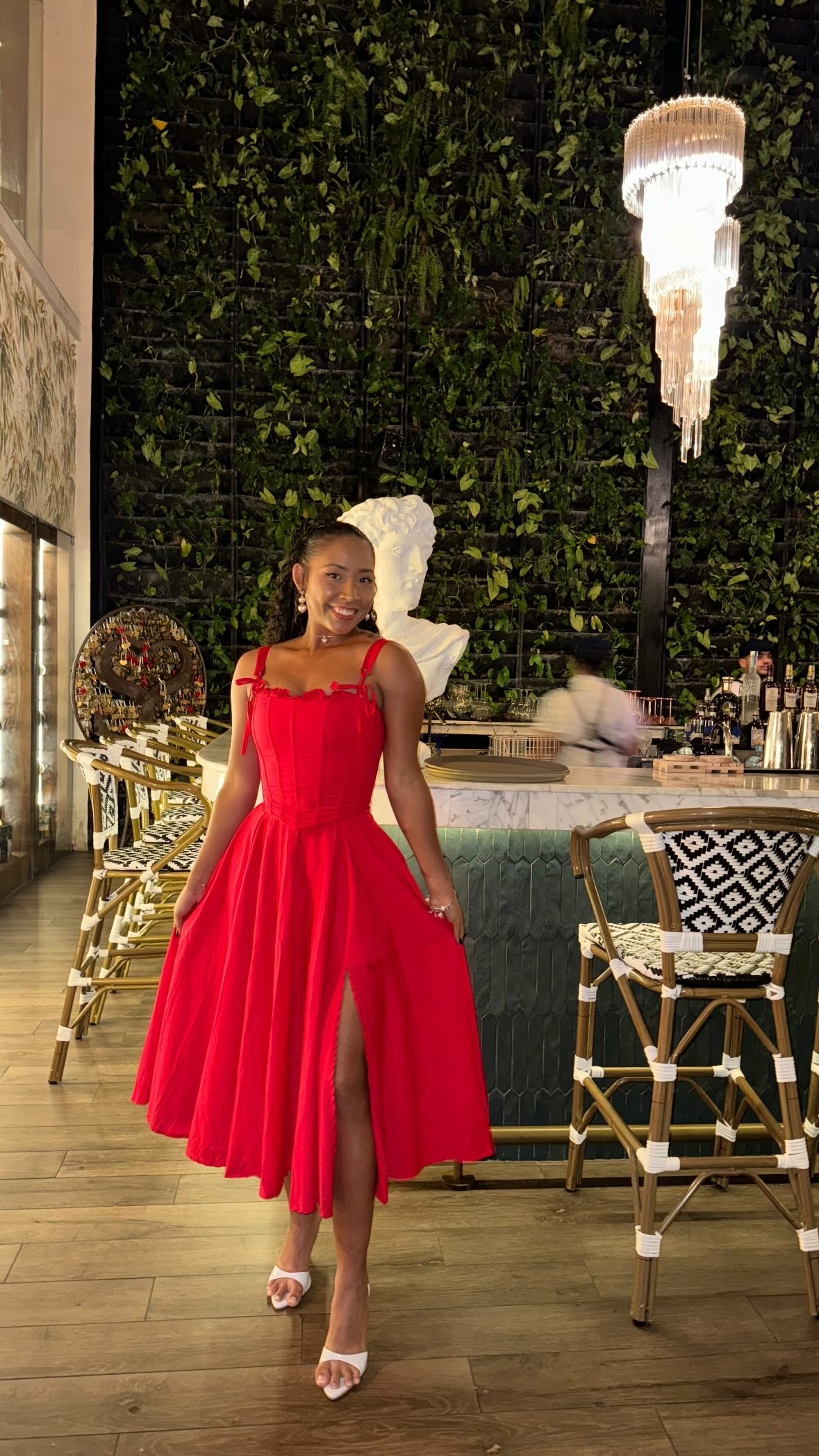 SOPHIA MÁS CORSÉ MIDI DRESS